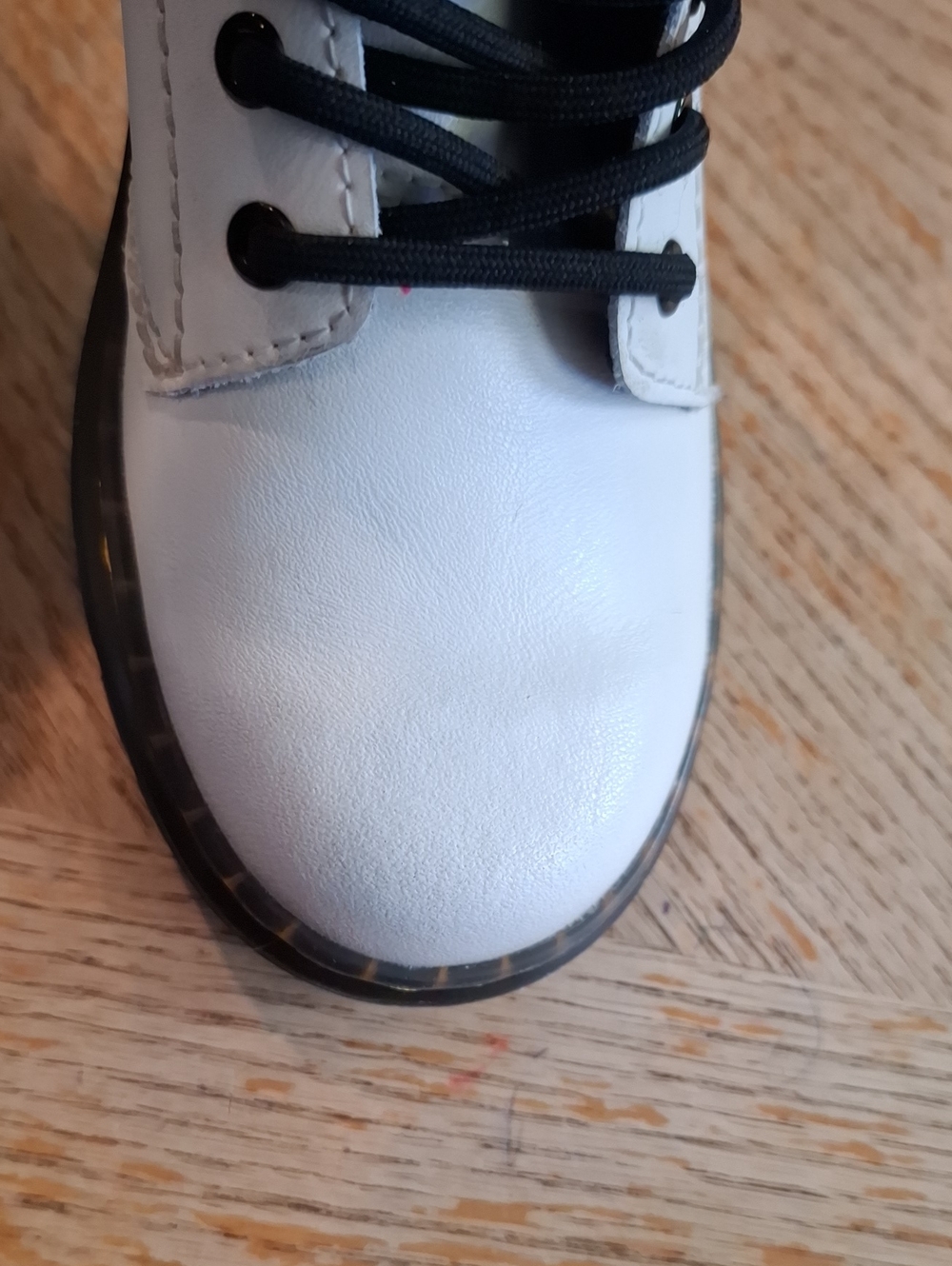 Doc Dr. Martens Girls Zavala J Lace Up Combat Boot White Size 1 Youth - Picture 14 of 14